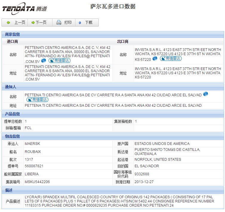 海关数据,进出口数据,进口数据,圣淘沙dh,贸易,萨尔瓦多